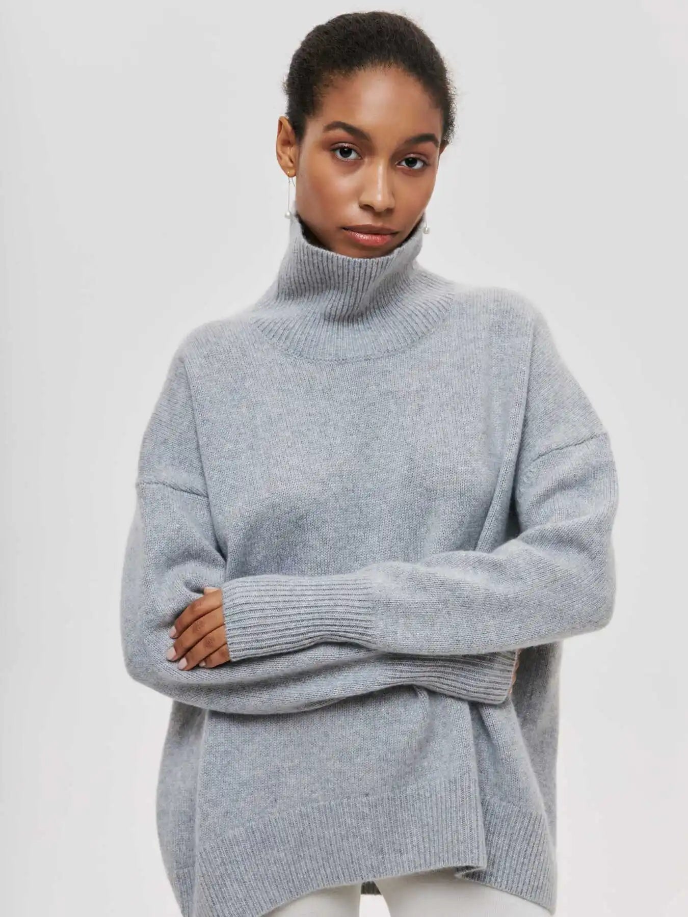 Lara Oversized Turtleneck Sweater