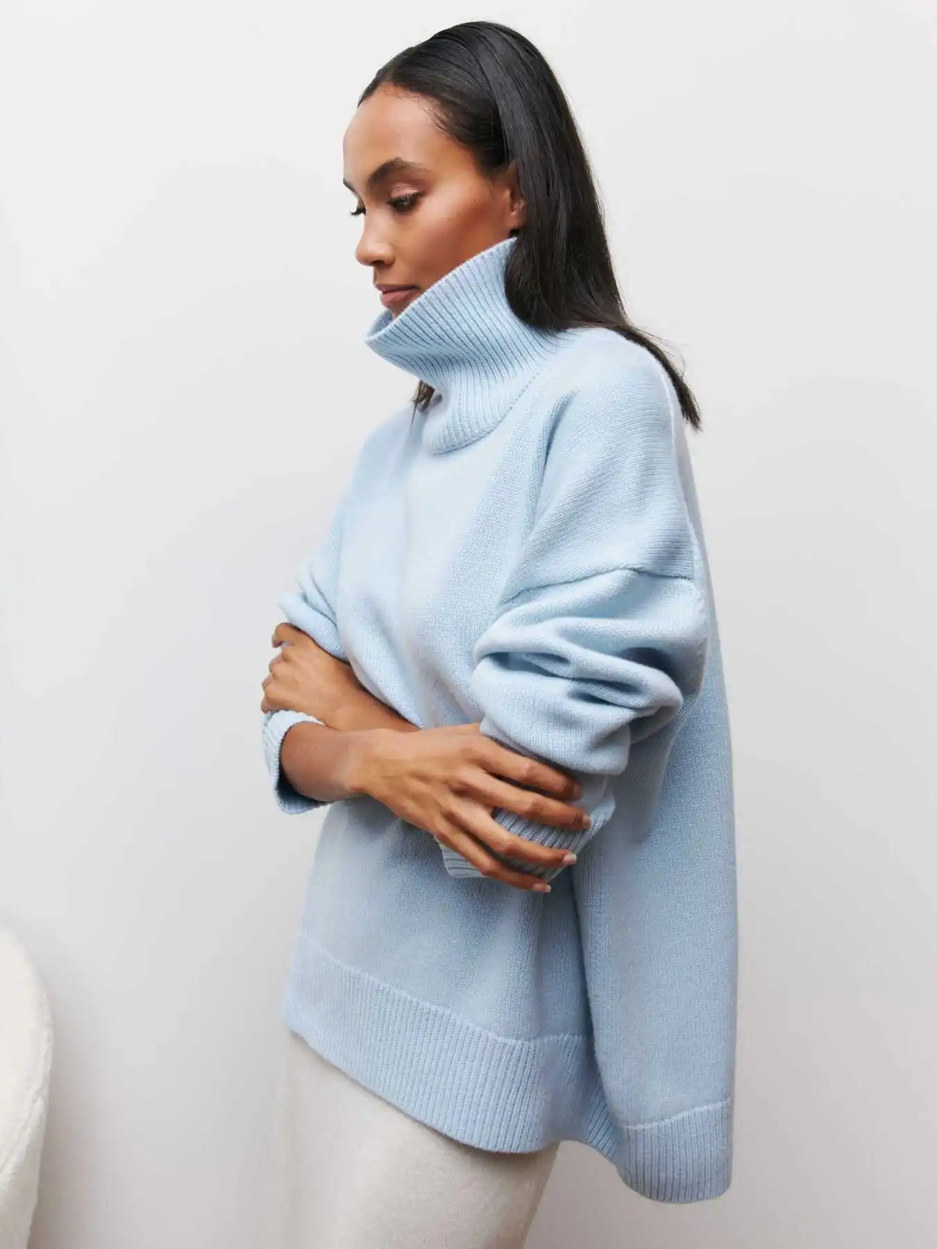 Lara Oversized Turtleneck Sweater