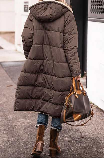 Lyra | Warm Reversible Parka Coat With Sherpa Lining