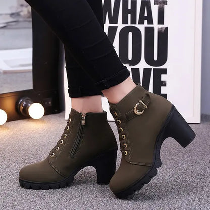 Jane - High Heel Short Boots