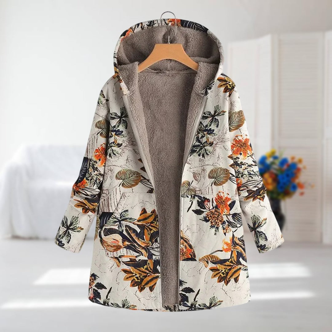 GABRIELLE | FLORAL PRINT WINTER JACKET