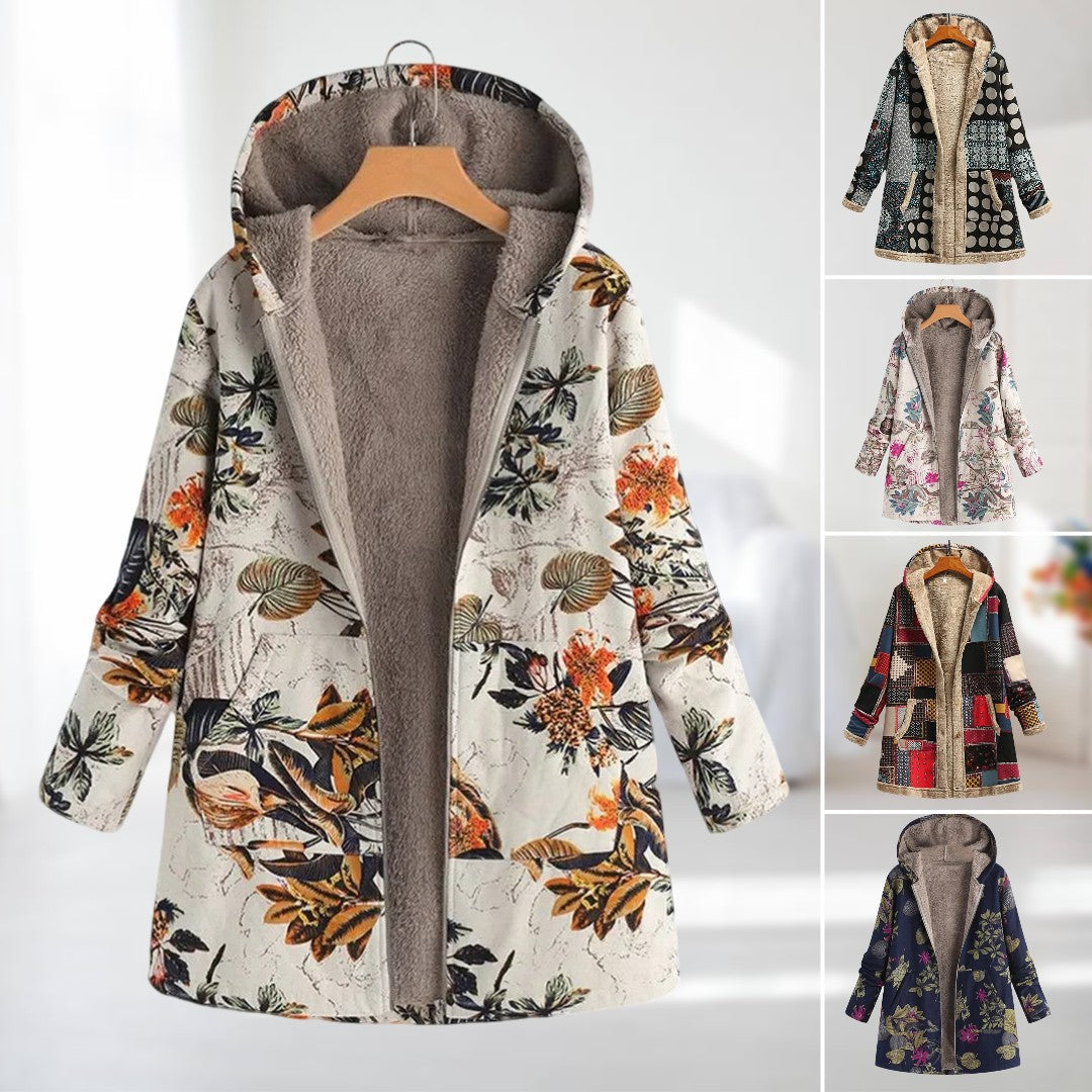 GABRIELLE | FLORAL PRINT WINTER JACKET