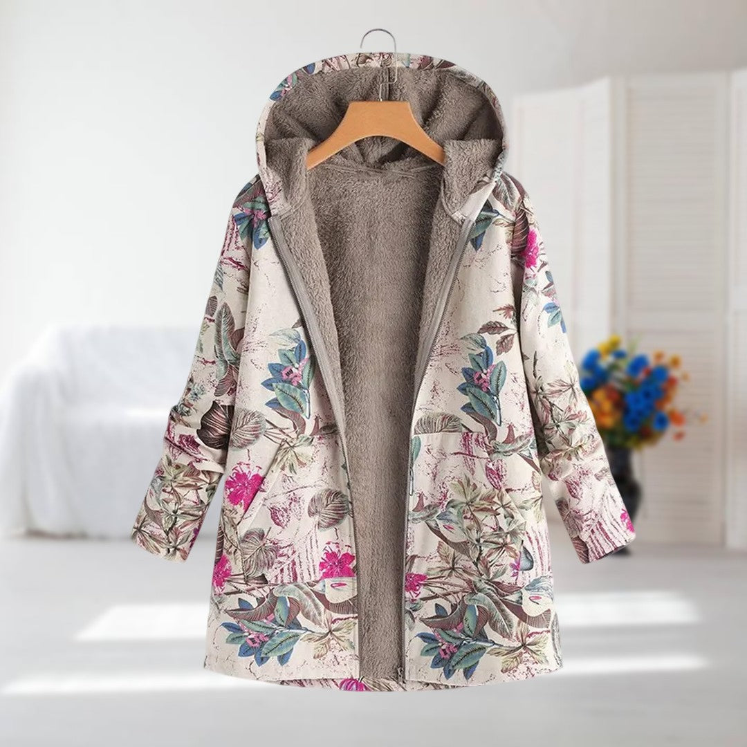 GABRIELLE | FLORAL PRINT WINTER JACKET