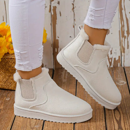 Willow | Fluffy Thermal Slip Snow Boots