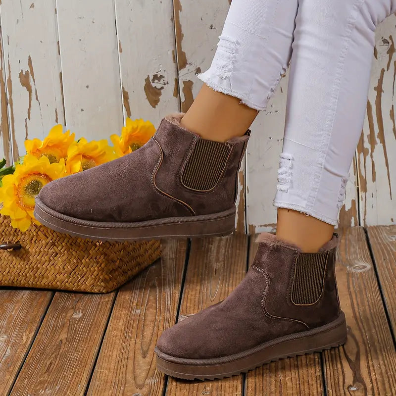 Willow | Fluffy Thermal Slip Snow Boots