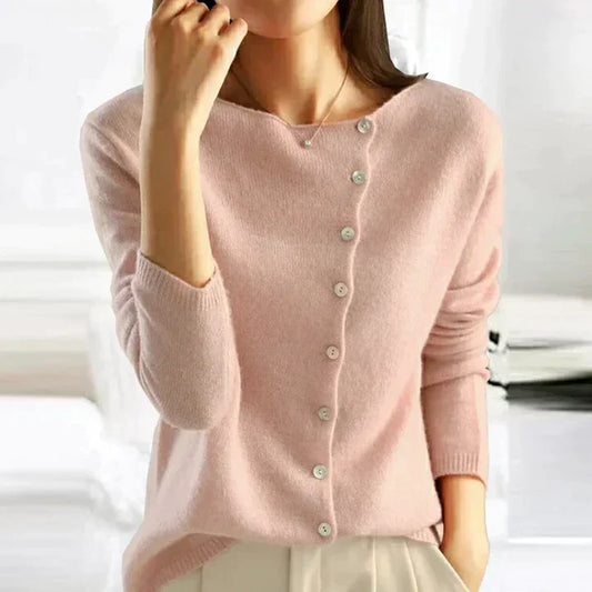 Johanna – Elegant Sweater with Buttons