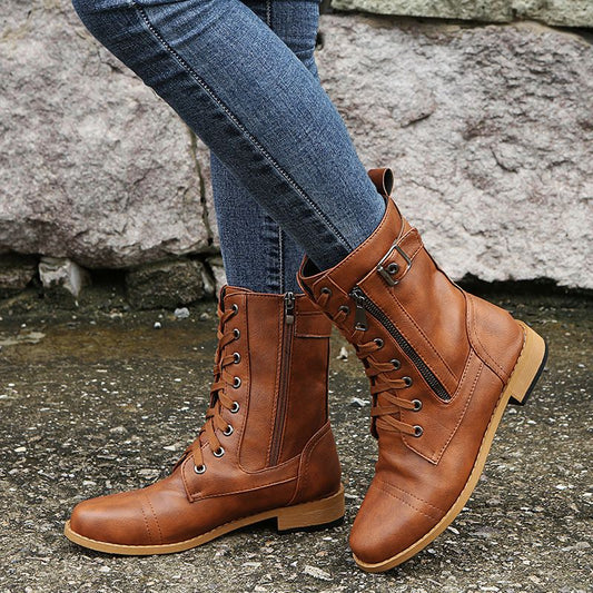 Comfortable leather boots for women