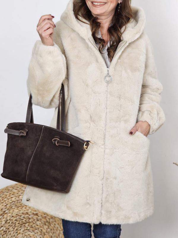 RAINA - FAUX FUR COAT