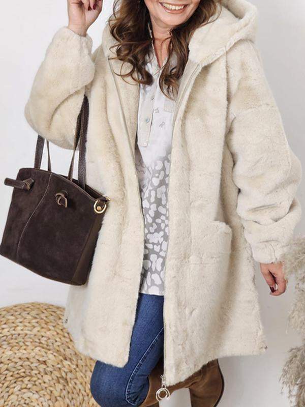 RAINA - FAUX FUR COAT