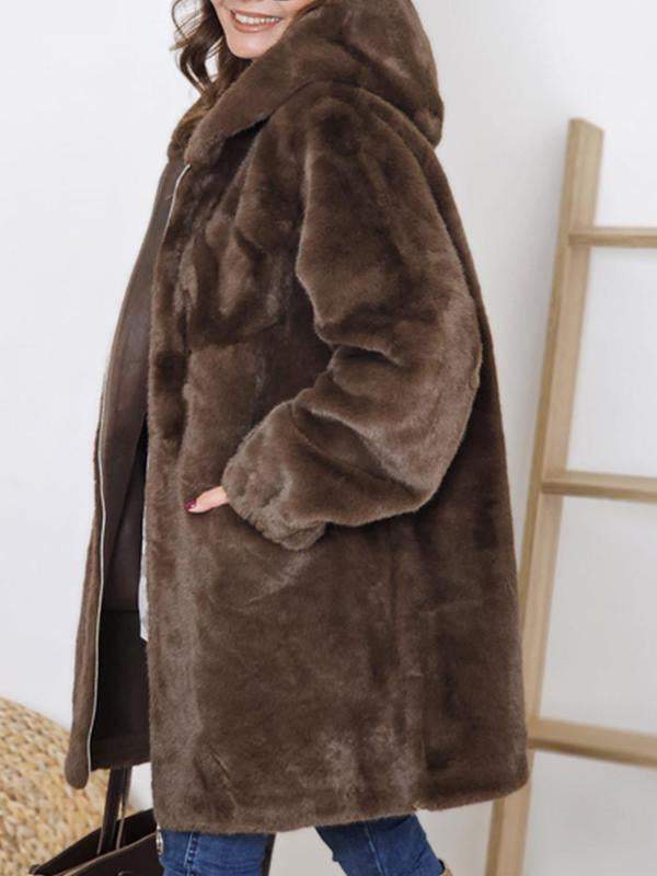 RAINA - FAUX FUR COAT