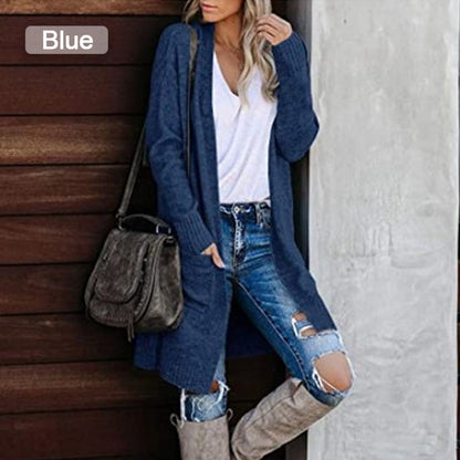 Kaleide Casual Long Sleeve Open Front Cardigan