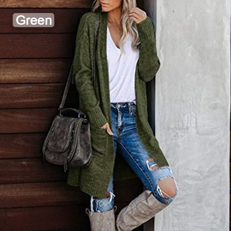 Kaleide Casual Long Sleeve Open Front Cardigan