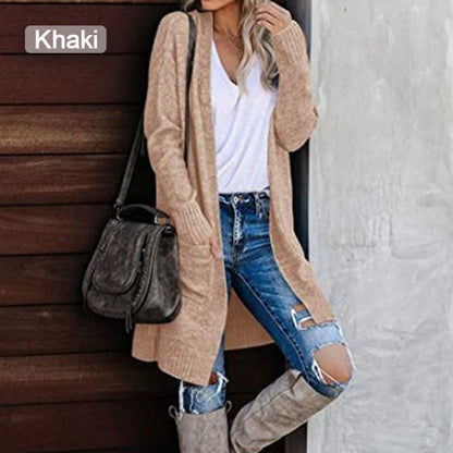 Kaleide Casual Long Sleeve Open Front Cardigan