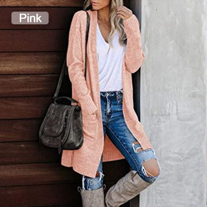 Kaleide Casual Long Sleeve Open Front Cardigan